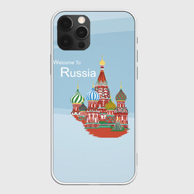 Чехол для iPhone 12 Pro Max с принтом Welcom To Russia в Петрозаводске, Силикон |  | Тематика изображения на принте: welcom to russia | держава | добро пожаловать в россию | кремль | москва | россия | слава россии | страна