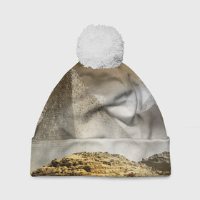 Шапка 3D c помпоном с принтом Egypt в Петрозаводске, 100% полиэстер | универсальный размер, печать по всей поверхности изделия | egypt | египет | закат | золото | клеопатра | мумия | песок | пирамиды | пустыня | солнце