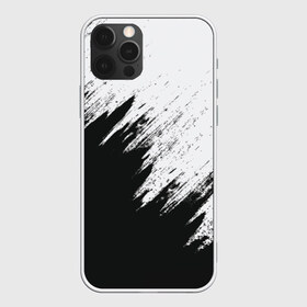 Чехол для iPhone 12 Pro Max с принтом Краска и ничего лишнего! в Петрозаводске, Силикон |  | Тематика изображения на принте: белый | дизайн | капли | краска | монохромный | разводы | черный
