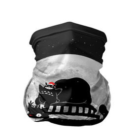Бандана-труба 3D с принтом Totoro в Петрозаводске, 100% полиэстер, ткань с особыми свойствами — Activecool | плотность 150‒180 г/м2; хорошо тянется, но сохраняет форму | котобус | рождество