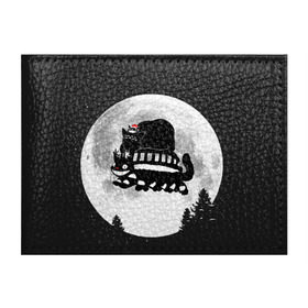 Обложка для студенческого билета с принтом Totoro в Петрозаводске, натуральная кожа | Размер: 11*8 см; Печать на всей внешней стороне | котобус | рождество