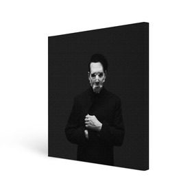 Холст квадратный с принтом Marilyn Manson в Петрозаводске, 100% ПВХ |  | звезда | знаменитость | музыка | мэрилин мэнсон | певец | рокер