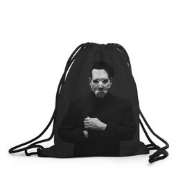 Рюкзак-мешок 3D с принтом Marilyn Manson в Петрозаводске, 100% полиэстер | плотность ткани — 200 г/м2, размер — 35 х 45 см; лямки — толстые шнурки, застежка на шнуровке, без карманов и подкладки | звезда | знаменитость | музыка | мэрилин мэнсон | певец | рокер
