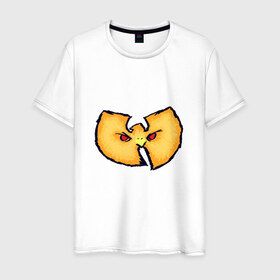 Мужская футболка хлопок с принтом Wu-Tang Clan в Петрозаводске, 100% хлопок | прямой крой, круглый вырез горловины, длина до линии бедер, слегка спущенное плечо. | gza | hip hop | rza | wu fam | ву танг клан | хип хоп