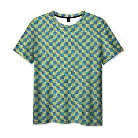 Мужская футболка 3D с принтом Великая иллюзия в Петрозаводске, 100% полиэфир | прямой крой, круглый вырез горловины, длина до линии бедер | иллюзии | иллюзия | классная | классно | круто | обман | оптическая | показалось | фигура
