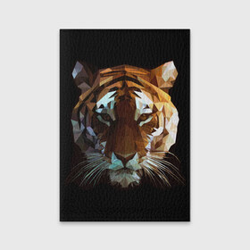 Обложка для паспорта матовая кожа с принтом Tiger в Петрозаводске, натуральная матовая кожа | размер 19,3 х 13,7 см; прозрачные пластиковые крепления | тигр