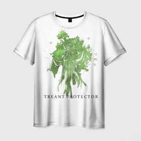 Мужская футболка 3D с принтом Treant Protector в Петрозаводске, 100% полиэфир | прямой крой, круглый вырез горловины, длина до линии бедер | dota 2 | treant protector | дерево | дота