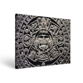 Холст прямоугольный с принтом Календарь ацтеков в Петрозаводске, 100% ПВХ |  | Тематика изображения на принте: ацтеки | древняя цивилизация | индейцы | майя | южная америка