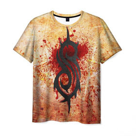 Мужская футболка 3D с принтом Slipknot в Петрозаводске, 100% полиэфир | прямой крой, круглый вырез горловины, длина до линии бедер | deth | rock | slipknot | рок | слипнот