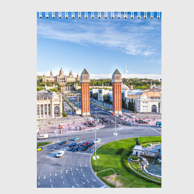 Скетчбук с принтом Барселона в Петрозаводске, 100% бумага
 | 48 листов, плотность листов — 100 г/м2, плотность картонной обложки — 250 г/м2. Листы скреплены сверху удобной пружинной спиралью | barcelona | europe | spain | барселона | европа | ес | испания | каталония | отпуск | туризм