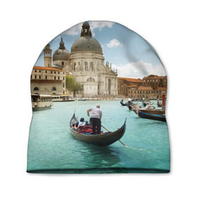 Шапка 3D с принтом Венеция в Петрозаводске, 100% полиэстер | универсальный размер, печать по всей поверхности изделия | europe | italy | venice | венеция | вода | европа | ес | италия | каникулы | лодки | отдых | отпуск | солнце | туризм