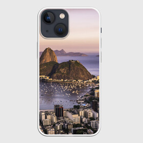 Чехол для iPhone 13 mini с принтом Рио (Бразилия) в Петрозаводске,  |  | brazil | rio de janeiro | бразилия | жара | каникулы | карнавал | мегаполис | отдых | отпуск | пляж | приключение | путешествие | рио де жанейро | туризм | футбол | южная америка