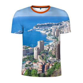 Мужская футболка 3D спортивная с принтом Монако в Петрозаводске, 100% полиэстер с улучшенными характеристиками | приталенный силуэт, круглая горловина, широкие плечи, сужается к линии бедра | europe | monaco | гламур | европа | загар | княжество | миллионеры | монако | отдых | отпуск | пляж | роскошь | солнце | средиземное море | туризм