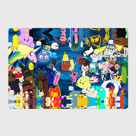 Магнитный плакат 3Х2 с принтом Adventure Time 1 в Петрозаводске, Полимерный материал с магнитным слоем | 6 деталей размером 9*9 см | adventure time | bubblegum | dog | finn | jake | marcelline | время приключений | джейк и финн | марселин | пупырка
