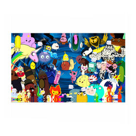 Бумага для упаковки 3D с принтом Adventure Time 1 в Петрозаводске, пластик и полированная сталь | круглая форма, металлическое крепление в виде кольца | Тематика изображения на принте: adventure time | bubblegum | dog | finn | jake | marcelline | время приключений | джейк и финн | марселин | пупырка