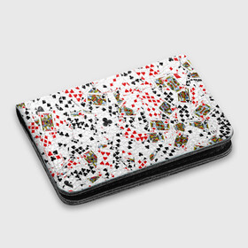 Картхолдер с принтом с принтом Игральные карты в Петрозаводске, натуральная матовая кожа | размер 7,3 х 10 см; кардхолдер имеет 4 кармана для карт; | 