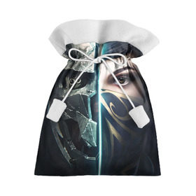 Подарочный 3D мешок с принтом Dishonored 2 в Петрозаводске, 100% полиэстер | Размер: 29*39 см | Тематика изображения на принте: dishonored 2