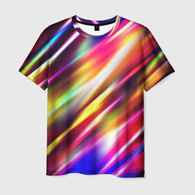 Мужская футболка 3D с принтом Party в Петрозаводске, 100% полиэфир | прямой крой, круглый вырез горловины, длина до линии бедер | красочный | разноцветный | яркий