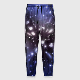 Мужские брюки 3D с принтом Звёздный космос в Петрозаводске, 100% полиэстер | манжеты по низу, эластичный пояс регулируется шнурком, по бокам два кармана без застежек, внутренняя часть кармана из мелкой сетки | звёзды | космическое пространство | созвездие