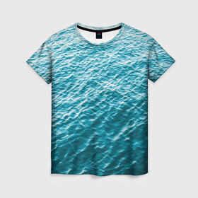 Женская футболка 3D с принтом Море в Петрозаводске, 100% полиэфир ( синтетическое хлопкоподобное полотно) | прямой крой, круглый вырез горловины, длина до линии бедер | orca | sea | whale | вода | киты | косатки | лето | любовь | море | океан | отдых | пальмы | пляж | солнце