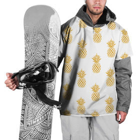 Накидка на куртку 3D с принтом Ананасы 22 в Петрозаводске, 100% полиэстер |  | Тематика изображения на принте: летний | паттерн | светлый