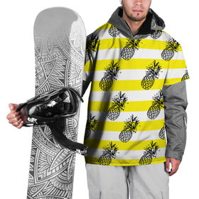 Накидка на куртку 3D с принтом Ананасы 24 в Петрозаводске, 100% полиэстер |  | Тематика изображения на принте: летний | паттерн | светлый