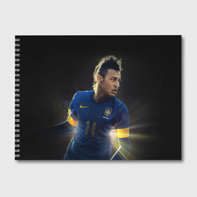 Альбом для рисования с принтом Neymar в Петрозаводске, 100% бумага
 | матовая бумага, плотность 200 мг. | Тематика изображения на принте: барселона | бразилия | неймар | футбол | футболист