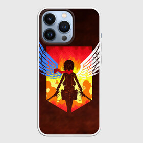 Чехол для iPhone 13 Pro с принтом Attack on Titan   Mikasa в Петрозаводске,  |  | akkerman | attack on titan | mikasa | аккерман | вторжение гигантов | микаса