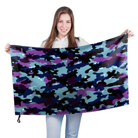 Флаг 3D с принтом Камуфляж в Петрозаводске, 100% полиэстер | плотность ткани — 95 г/м2, размер — 67 х 109 см. Принт наносится с одной стороны | camo | камо