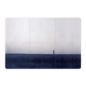 Магнитный плакат 3Х2 с принтом Идущий человек в Петрозаводске, Полимерный материал с магнитным слоем | 6 деталей размером 9*9 см | Тематика изображения на принте: люди | минимализм