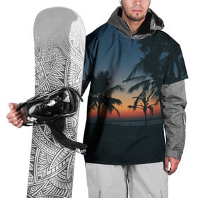 Накидка на куртку 3D с принтом Пальмы в Петрозаводске, 100% полиэстер |  | sea | summer | берег | лето | море | океан | отдых | пальмы | пляж | солнце