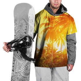 Накидка на куртку 3D с принтом Пальмы в Петрозаводске, 100% полиэстер |  | Тематика изображения на принте: sea | summer | берег | лето | море | океан | отдых | пальмы | пляж | солнце