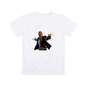 Детская футболка хлопок с принтом Hitman в Петрозаводске, 100% хлопок | круглый вырез горловины, полуприлегающий силуэт, длина до линии бедер | Тематика изображения на принте: 