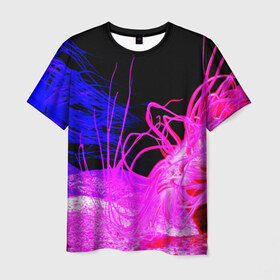 Мужская футболка 3D с принтом Морское дно в Петрозаводске, 100% полиэфир | прямой крой, круглый вырез горловины, длина до линии бедер | 3д | море | новая | яркая