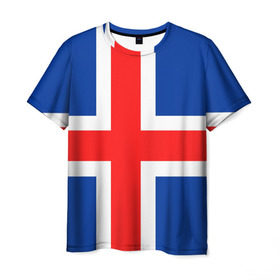 Мужская футболка 3D с принтом Исландия в Петрозаводске, 100% полиэфир | прямой крой, круглый вырез горловины, длина до линии бедер | Тематика изображения на принте: 