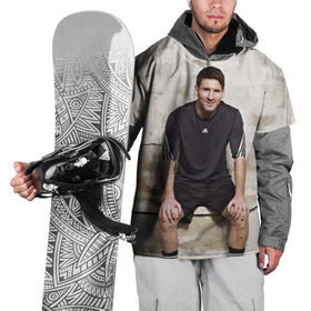 Накидка на куртку 3D с принтом Месси в Петрозаводске, 100% полиэстер |  | аргентина | барселона | испания | футбол | футболист