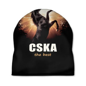 Шапка 3D с принтом CSKA the best в Петрозаводске, 100% полиэстер | универсальный размер, печать по всей поверхности изделия | bcjhj