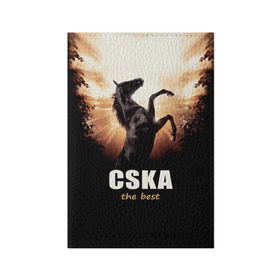 Обложка для паспорта матовая кожа с принтом CSKA the best в Петрозаводске, натуральная матовая кожа | размер 19,3 х 13,7 см; прозрачные пластиковые крепления | bcjhj