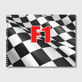 Альбом для рисования с принтом Формула 1 в Петрозаводске, 100% бумага
 | матовая бумага, плотность 200 мг. | f1 | formula 1 | авто | автогонки | автоспорт | спорткар | финиш
