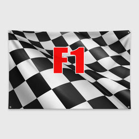Флаг-баннер с принтом Формула 1 в Петрозаводске, 100% полиэстер | размер 67 х 109 см, плотность ткани — 95 г/м2; по краям флага есть четыре люверса для крепления | f1 | formula 1 | авто | автогонки | автоспорт | спорткар | финиш