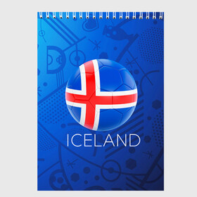 Скетчбук с принтом Исландия в Петрозаводске, 100% бумага
 | 48 листов, плотность листов — 100 г/м2, плотность картонной обложки — 250 г/м2. Листы скреплены сверху удобной пружинной спиралью | Тематика изображения на принте: euro 2016