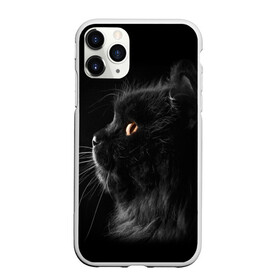 Чехол для iPhone 11 Pro матовый с принтом Милая кошечка в Петрозаводске, Силикон |  | osfenemy | животное | животные | киса | кошечка | кошка | милая | мур | мяу | фото | черный