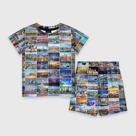 Детский костюм с шортами 3D с принтом Туризм (10х10) в Петрозаводске,  |  | азия | берлин | вегас | венеция | воспоминания | города | достопримечательности | европа | египет | калифорния | каникулы | лондон | милан | москва | ностальгия | нью йорк | отдых | отпуск | память