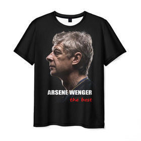 Мужская футболка 3D с принтом Arsene Wenger (Arsenal) в Петрозаводске, 100% полиэфир | прямой крой, круглый вырез горловины, длина до линии бедер | 