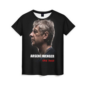 Женская футболка 3D с принтом Arsene Wenger (Arsenal) в Петрозаводске, 100% полиэфир ( синтетическое хлопкоподобное полотно) | прямой крой, круглый вырез горловины, длина до линии бедер | 
