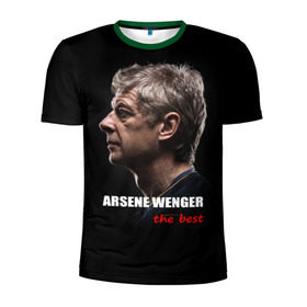 Мужская футболка 3D спортивная с принтом Arsene Wenger (Arsenal) в Петрозаводске, 100% полиэстер с улучшенными характеристиками | приталенный силуэт, круглая горловина, широкие плечи, сужается к линии бедра | Тематика изображения на принте: 