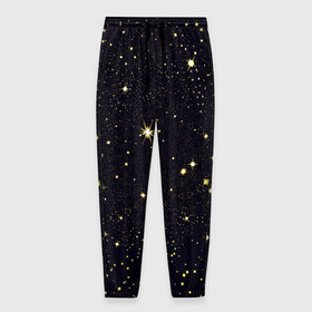 Мужские брюки 3D с принтом Stars в Петрозаводске, 100% полиэстер | манжеты по низу, эластичный пояс регулируется шнурком, по бокам два кармана без застежек, внутренняя часть кармана из мелкой сетки | вселенная | галактика | звезды