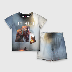 Детский костюм с шортами 3D с принтом Battlefield 1 в Петрозаводске,  |  | Тематика изображения на принте: battlefield | батла | батлфилд
