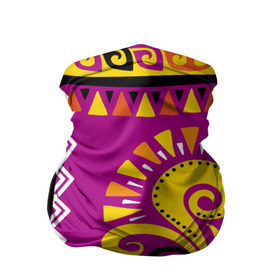 Бандана-труба 3D с принтом Африка в Петрозаводске, 100% полиэстер, ткань с особыми свойствами — Activecool | плотность 150‒180 г/м2; хорошо тянется, но сохраняет форму | орнамент | цветной | этнический | этно | яркий