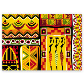 Поздравительная открытка с принтом Африка в Петрозаводске, 100% бумага | плотность бумаги 280 г/м2, матовая, на обратной стороне линовка и место для марки
 | Тематика изображения на принте: орнамент | этнический | этно | яркий